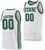 23 Green Michigan 2023-24 State Spartans Basketball Stiched Jerseys 25 Hall 1 Brooks 5 Holloman 43 Whitens 14 Smith 11 Hoggard 20 Sanders Men de douane