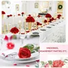 Greenery floreale finto 100 pezzi Rose artificiali Fiori di seta finta bouquet di rose di seta per vasi da centro vasini decorazioni per feste di nozze t240422