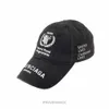 豪華な帽子ファッションデザイナーキャップ女性男性刺繍野球帽Blnciaga World Food Program Embroiled Logo Hat -Wash BlackWL