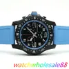 Luxury Men's Watch Japan Super Quartz Endurance Pro Chronograph 48mm Avenger Hurricane Baby Blue Rubber 1884 Men Watches Hardex Glass Wristwatches