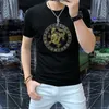 2024 män t shirt designer tshirts mens kvinnor mode ljus lyxig high end bomull kortärmad tee topp casual lös sport överdimensionerad rund hals tee asiatisk storlek m-5xl