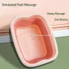 Massager Foldable With cover Foot Bath Bucket Massage Foot Wash Basins Home Laundry Tub Foot Bath Basin Portable kids Foot Soak Foot Tub