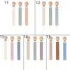 3st Söt Cotton Wood Pacifier Clip for Baby Girl Boy Soother Chain Holder Babies Född Ting Toy Dusch Gift 240418