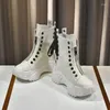 Casual Shoes Damskie trampki 2024 Autumn Woman Fashion Grube Sured High-Top Sports Female Punk Platform Zapatillas Mujer