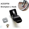 Запчасти Aceoffix L Тип крюк для Brompton Folding Bike для Brompton K Bicycle для Brompton K Clip 13G Алюминиевый сплав