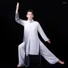 Stage Wear Chinese Style Ethnic Dance Performance Costumes Ink And Wash Han Tang Classical Men Traditional Yangko Folk Clothing