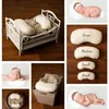 4 packs Set Born Pographie accessoires posant des haricots oreillers bébé Fotografia accessoires ensembles de pois