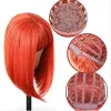 Perücken Haarjoyfrau Kurzer Bob gerade rot orange schwarz blonde eücke