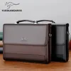 Männliche Handtaschen PU Leder Herren Tasche Aktentasche Business Umhängetasche für Männer Marke Laptop -Taschen Mann Organizer Dokumente 240418