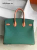 Luxury Brkns Epsom Leather Handbag 7A Genuine Leather Color Block custom made luxury line stitching many colors to choosJKM8