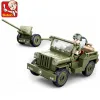 Blocchi Operazioni militari Overlord Cruciatore di carro armato Atlantico Fortrezza Aeromobile BARCA LAND CARCHE ELIMAGGIO BRIMINATI BRINQUEDOS Toys