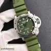 Luxury Paneraiiis Watch Men's Wristwatch Designer Watches Factory Sapphire Mirror Automatic Movement Size 44mm Rubber Strap WENG