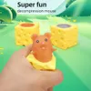 Decompression Toy Funny Pop Up Mouse and Cheese Block Squeeze Toy Stress Relief Toys for Kids Adult Rat In Cheese Decompression Mouse Toy Gift d240424