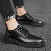 Casual Shoes 2024 Classic Soft Skate Leather Men Lace-Up Sneakers Comfortable Oxfords Shoe