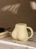 Massen ahunderjiaz minimalistischer Stil Beige Fun As Tasse Keramik Kaffeetasse Ins Home Office Getränke Set lustiges Geburtstagsgeschenk