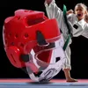 Dzieci dorośli Taekwondo HEPREGEAR Profesjonalny Taekwondo Hełm Protector MMA Helmets Boks Karate Protection Gear Blue Red 240416