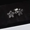 Echte 925 Sterling Silber Dazzling Daisy Ohrringe Klassische Ohrringe Schmuck 290570Cz Mode Geschenkohrringe