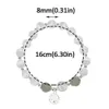 Bärda imitation Opal Beaded Armband Fashion Luxury Bangle Simple Wrist Chain For Girl Women Jewelry Accessories Charm Hand Decor 240423