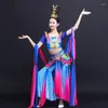 Stage Wear Children's Children Classical Dance costumi eleganti abiti da garza addestramento ragazze cinesi