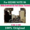 Antenne déverrouillée pour Xiaomi Redmi Note 9s Version globale Motorard Original pour Xiaomi Redmi Note 9S Logic Board Panne de main Global Miui