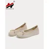 Casual Shoes 2024 Flat Women Single Sticked Platform Bow-Knot Soft Sole Loafers Spring and Summer