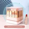 Bins Plastic Transparent Lipstick Box Pushup and Dropoff Compartment Desktop Holder Dustproof Storage with Lid