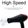 Professional Ionic Salon Hair Dryer 2200W Powerful AC Motor Ion Blow Dryer Quiet Hairdryers with 2 Concentrator Nozzle Black/Red 240411