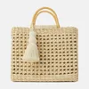 Bolsas de ombro da moda Rattan Bolsas de madeira ocas