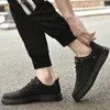 Casual Shoes Men Oxfords Lace Up Leather Autumn Outdoor Walking Comfortable Mens Sneakers Fashion Soft Board