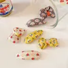 Hair Accessories 2 Pcs/Set Children Cute Water Droplets Bow Flower Ornament Hair Clips Baby Girls Sweet Barrettes Hairpins Kids Hair Accessories