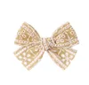 Clip per capelli in pizzo goloso per bambini Cotton Cotton Solid Color Bowknot Barrettes Safety Hairpins Tesinaggio Accessori per capelli per bambini