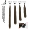 Extensions NEITSI Dubbel getrokken rechte remy 100% menselijke fusion haar nagel u tip vooraf gebonden keratinecapsules Haarextensies 28 "1,0 g/s