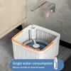 Spin Mop Water Sdentation 360 Очистка с ковшом микрофибсовой ткань без вручную полы плавающие домохозяйки 240418