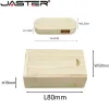 Drives jaster 5 pcs lot gratuit logo personnalisé USB Drive flash en bois en bois de stylo photo de mariage stick de mémoire de mariage 128 Go 64 Go 32 Go 16g