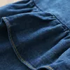 Humor Bear Summer Girls Clothing Set Korean Denim Suspender Jacket Topwide Ben Pants 2st Casual Kids Clothes 240424