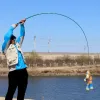 Acessórios Mini Haste de pesca seca completa com haste de pesca telescópica Goletelas de robalo