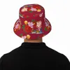 Berety północno -wschodnie Chiny drukarskie czapkę wiadra letnie tradycyjna kultura swobodne czapki rybaków na parę miękkich foldów plażowe czapki podróży