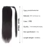 Wigs Straight Ponytail de 16 a 26 polegadas Máquina fez embrulho mágico em torno do clipe em rabo de cavalo Remy Remy Extensão de cabelo humano brasileiro