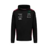 2023 F1 Hoodie Formel 1 Officiell Black Hoodie Sweatshirts Nytt säsong Team Uniform Racing Clothing Samma mäns Loose Hooded Sweat