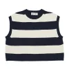 Hemden "Casual und Trendy Damen Striped Strick Weste! Warmes ärmelloses T -Shirt, perfekt für den Herbstgolf! Sports vielseitiges Design!"