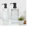 Liquid Soap Dispenser Glass Lotion Bottles Stainless Steel Pump Emulsion Bottle Bathroom Accessories Shampoo Shower Gel