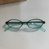 Okulary przeciwsłoneczne koreańskie y2k vintage małe owalne okulary dziewczęta w stylu czerwona zielona ramka szklana okulisty dekoracyjne na zewnątrz zaplanowane okulary gałęzi