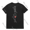 Luxe commes des Garcon T -shirt T -shirt T -shirt ontwerper Red Hart Commes Casual Loose Cotton Women Shirts Commes Des Garcon High Quanlity T -shirts Fasion Borduurwerk 674