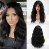 Groothandel Alle pruiken voor vrouwen Outlet Wave Wig Black Pony Long Wave Synthetische vezel Dagelijkse feestgebruik