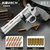 ZP5 357 Revolver Launcher Continuous Shooting Gun Soft Bullet lukt Toy Outdoor CS Weapon för barn vuxna 240420