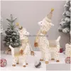 Dekoracje alpaki świąteczne lama świąteczne zabawki pluszowe pluszowe lalki owiec zwierzęce dla dzieci Nowy rok dekoracja