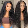 Wigs UNice Hair 13x4 Water Wave Lace Frontal Wigs Brazilian Human Hair Glueless Lace Front Wigs for Women Pre Plucked Lace Wig