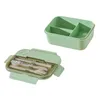 Dinnerware Japanese Bento Lunch Box 1250ml Office Multifunctional Container Snack For Home Hiking