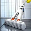 Cotton Mop Foldbara trägolvplattor Hushållens rengöringsverktyg för golvväggar och tak återanvändbara 240418