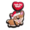 christmas dogs charms Anime charms wholesale childhood memories funny gift cartoon charms shoe accessories pvc decoration buckle soft rubber clog charms